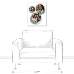 Kirkland's Home Personalized Sage Circle Photo Wall Plaque- Wall Quotes & Signs