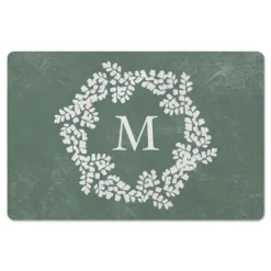 Kirkland's Home Personalized Sage Fern Monogram Kitchen Mat- Kitchen & Floor Mats