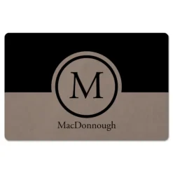 Kirkland's Home Personalized Simple Circle Monogram Floor Mat- Kitchen & Floor Mats