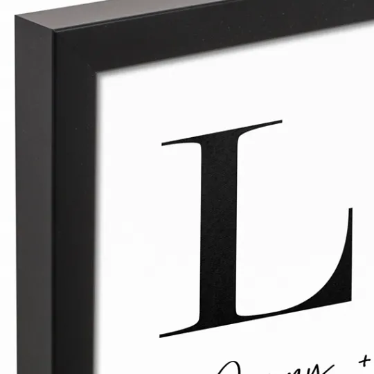 Kirkland's Home Personalized Simple Love Framed Canvas Wall Plaque- Wall Quotes & Signs