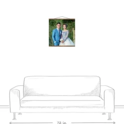 Kirkland's Home Personalized Square Hanging Canvas Wall Plaque- Wall Plaques