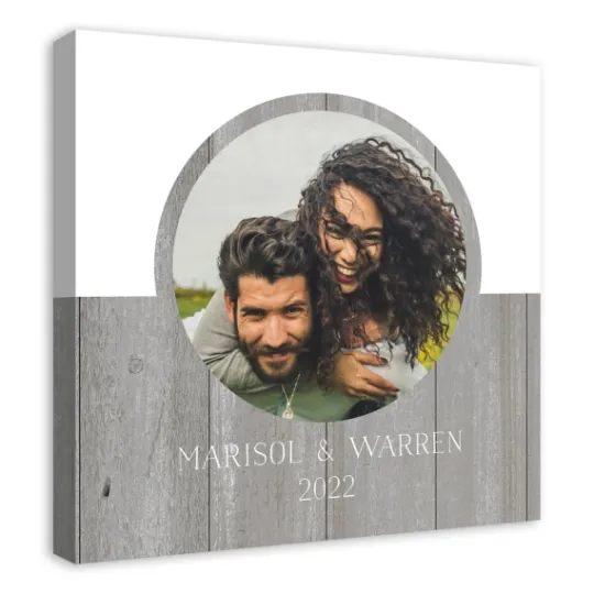 Kirkland's Home Personalized Two Tone Charcoal Plank Wall Plaque- Wall Quotes & Signs