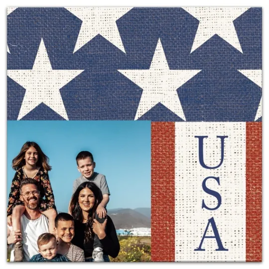 Kirkland's Home Personalized Usa Flag Canvas Art Print- Wall Quotes & Signs