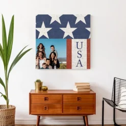 Kirkland's Home Personalized Usa Flag Canvas Art Print- Wall Quotes & Signs