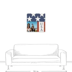 Kirkland's Home Personalized Usa Flag Canvas Art Print- Wall Quotes & Signs