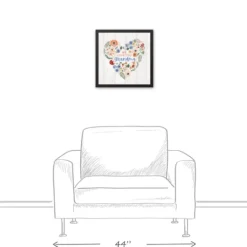 Kirkland's Home Personalized We Love You Floral Framed Art Print- Wall Quotes & Signs