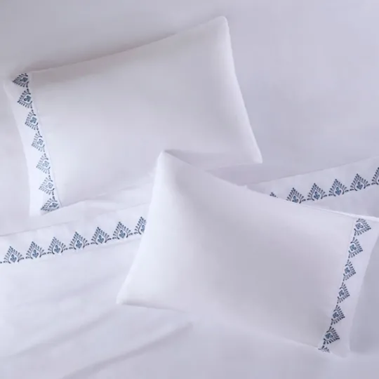 Kirkland's Home Petal Blossom Hem Microfiber 4-Pc. King Sheet Set- Bed Sheets