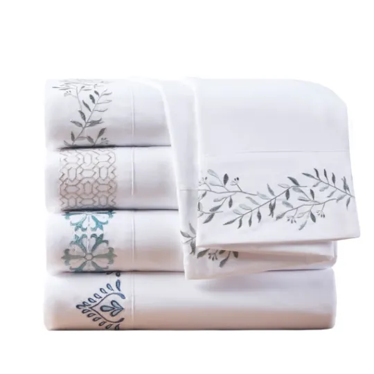 Kirkland's Home Petal Blossom Hem Microfiber 4-Pc. King Sheet Set- Bed Sheets