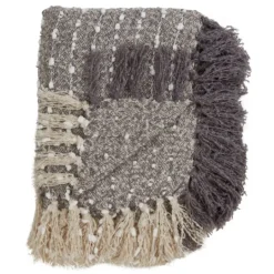 Kirkland's Home Petite Pom Pom Throw With Tassels- Blankets & Throws