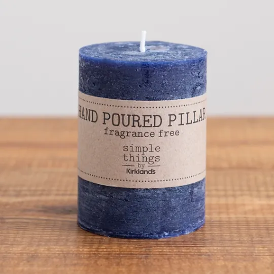 Kirkland's Home Pillar Unscented Candle, 4 In.- Candles