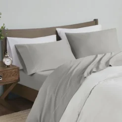 Kirkland's Home Pima Cotton Sateen 4-Pc. King Sheet Set- Bed Sheets
