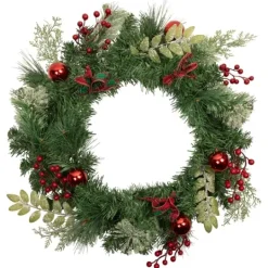 Kirkland's Home Pine And Berry Christmas Wreath, 24 In.- Wreaths