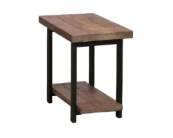 Kirkland's Home Pine Wood And Metal Accent Table- Accent & End Tables