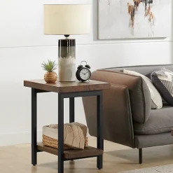 Kirkland's Home Pine Wood And Metal Accent Table- Accent & End Tables