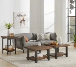 Kirkland's Home Pine Wood And Metal Accent Table- Accent & End Tables