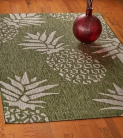 Kirkland's Home Pineapple Indoor/Outdoor Area Rug, 5X7- Outdoor Rugs