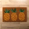 Kirkland's Home Pineapple Trio Coir Doormat- Doormats