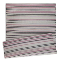 Kirkland's Home Pink Barcode Stripe Outdoor Area Rug, 4X6- Outdoor Rugs