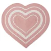 Kirkland's Home Pink Striped Heart Pet Bowl Mat- Kitchen & Floor Mats