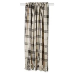 Kirkland's Home Plaid Fringe Throw- Blankets & Throws