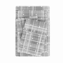 Kirkland's Home Plaid Polka Dot 3-Pc. Twin Sheet Set- Bed Sheets