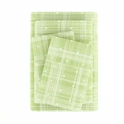 Kirkland's Home Plaid Polka Dot 3-Pc. Twin Sheet Set- Bed Sheets