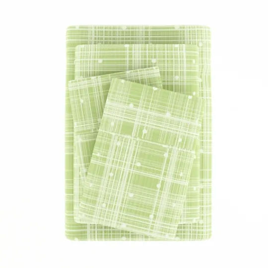 Kirkland's Home Plaid Polka Dot 3-Pc. Twin Sheet Set- Bed Sheets