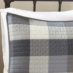Kirkland's Home Plaid Reversible 6-Pc. Full/Queen Coverlet Set- Bedspreads & Coverlets