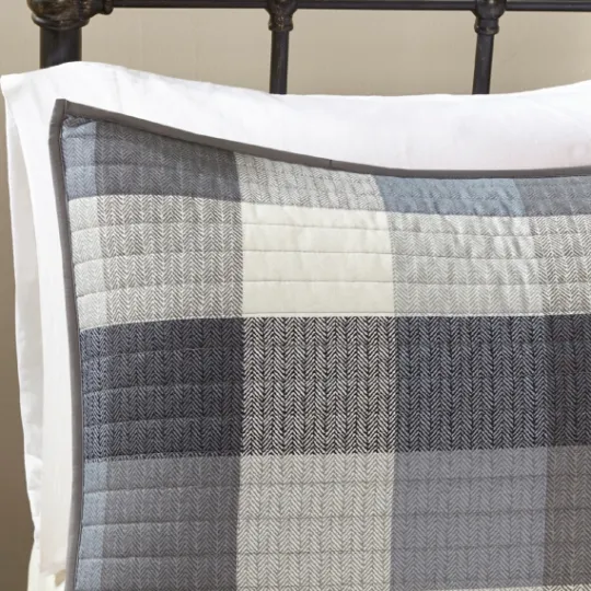 Kirkland's Home Plaid Reversible 6-Pc. Full/Queen Coverlet Set- Bedspreads & Coverlets