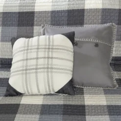 Kirkland's Home Plaid Reversible 6-Pc. Full/Queen Coverlet Set- Bedspreads & Coverlets