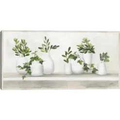 Kirkland's Home Plant Shelf Life Framed Canvas Art Print- Framed Art