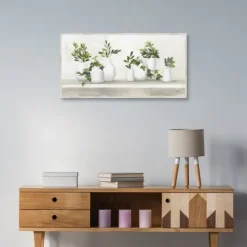 Kirkland's Home Plant Shelf Life Framed Canvas Art Print- Framed Art