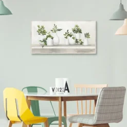 Kirkland's Home Plant Shelf Life Framed Canvas Art Print- Framed Art