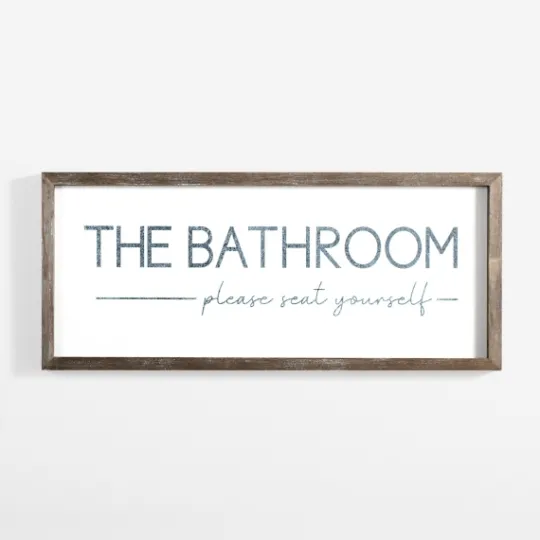 Kirkland's Home Please Seat Yourself Framed Wall Plaque- Wall Quotes & Signs