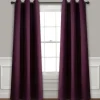 Kirkland's Home Plum Absolute Blackout Curtain Panel Set, 84 In.- Curtains & Drapes