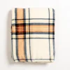 Kirkland's Home Plush Cream Plaid Throw- Blankets & Throws