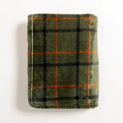 Kirkland's Home Plush Plaid Throw- Blankets & Throws