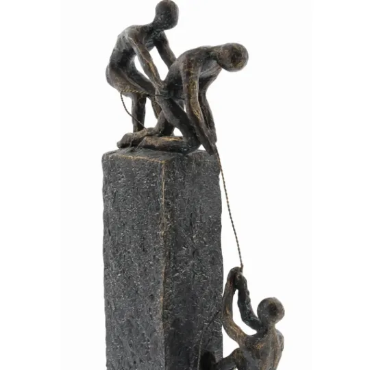 Kirkland's Home Polystone Rock Climber Sculpture- Statues & Figurines