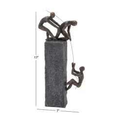 Kirkland's Home Polystone Rock Climber Sculpture- Statues & Figurines