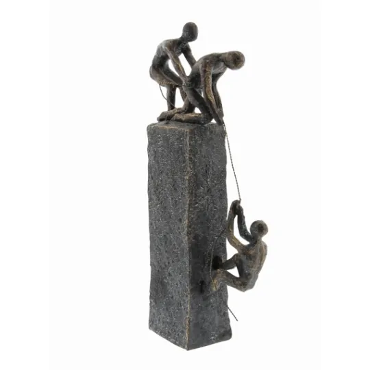 Kirkland's Home Polystone Rock Climber Sculpture- Statues & Figurines