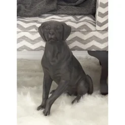 Kirkland's Home Polystone Sitting Labrador Statue- Statues & Figurines