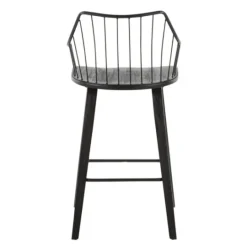 Kirkland's Home Poplar Wood Swivel Counter Stool- Bar Stools & Counter Height Stools