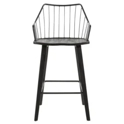 Kirkland's Home Poplar Wood Swivel Counter Stool- Bar Stools & Counter Height Stools