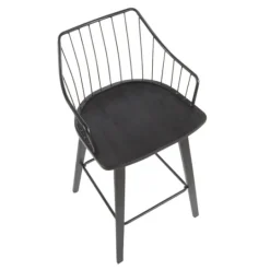 Kirkland's Home Poplar Wood Swivel Counter Stool- Bar Stools & Counter Height Stools