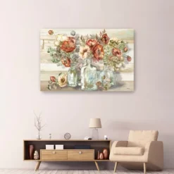 Kirkland's Home Poppies And Eucalyptus Canvas Art Print, 60X40 In.- Canvas Art