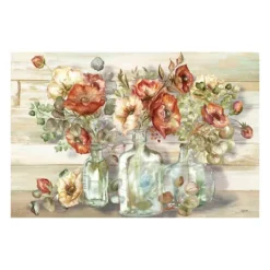 Kirkland's Home Poppies And Eucalyptus Canvas Art Print, 48X32 In.- Canvas Art