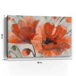 Kirkland's Home Popping Poppies Canvas Art Print, 48X32 In.- Canvas Art
