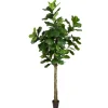 Kirkland's Home Potted Fiddle Leaf Fig Tree, 8 Ft.- Trees & Topiaries