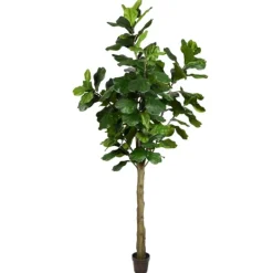 Kirkland's Home Potted Fiddle Leaf Fig Tree, 8 Ft.- Trees & Topiaries