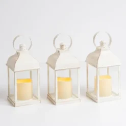 Kirkland's Home Pre-Lit Antique Ring Led Lanterns, Set Of 3- Lanterns